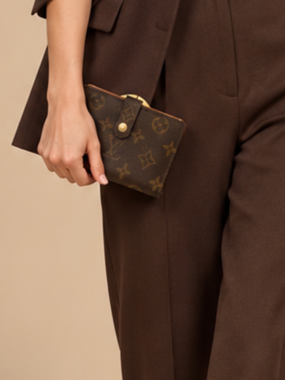 LOUIS VUITTON Portemonnaie Viennois Monogram KISSLOCK Wallet w/ COA - Picture 6 of 12